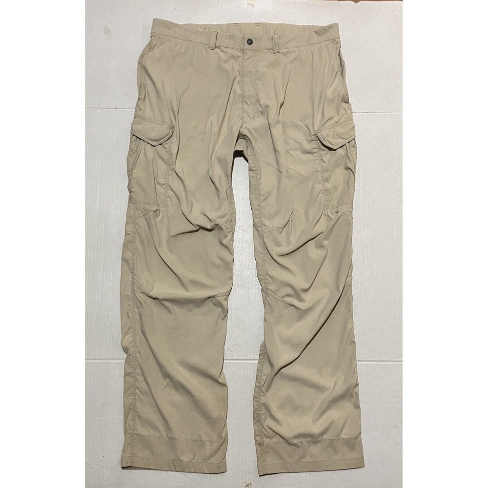 Montbell Hiking Pants Outdoor Womens Size XXL 2XL Beige Cargo‎ Khaki 38x32
